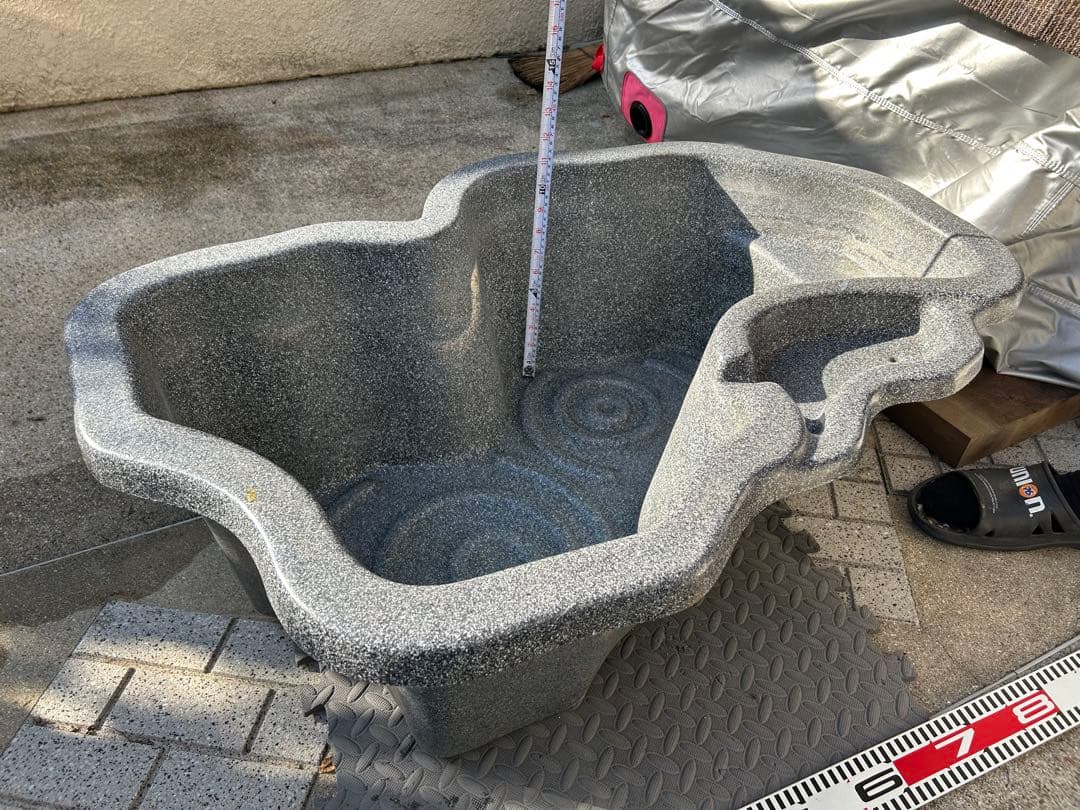 プラ池 ひょうたん池 大型 みかげ調 亀 金魚 メダカ