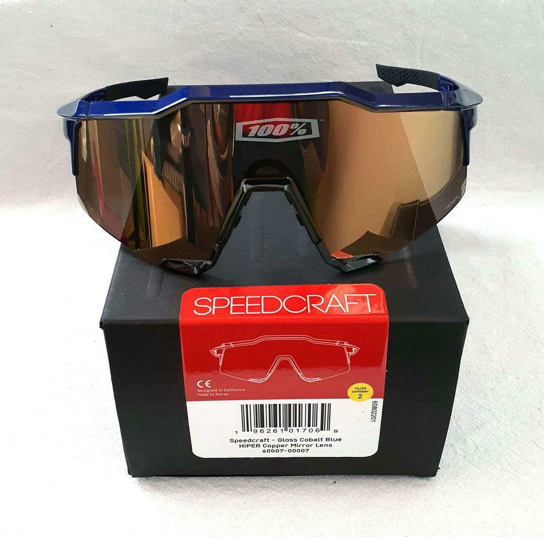 100% SPEEDCRAFT コバルトブルー ワンハンドレッド サングラス