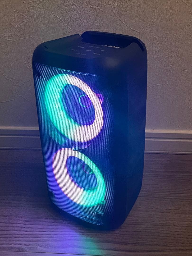 スピーカー　マイク　カラオケ 拡声器　RGB LIGHT SPEAKER