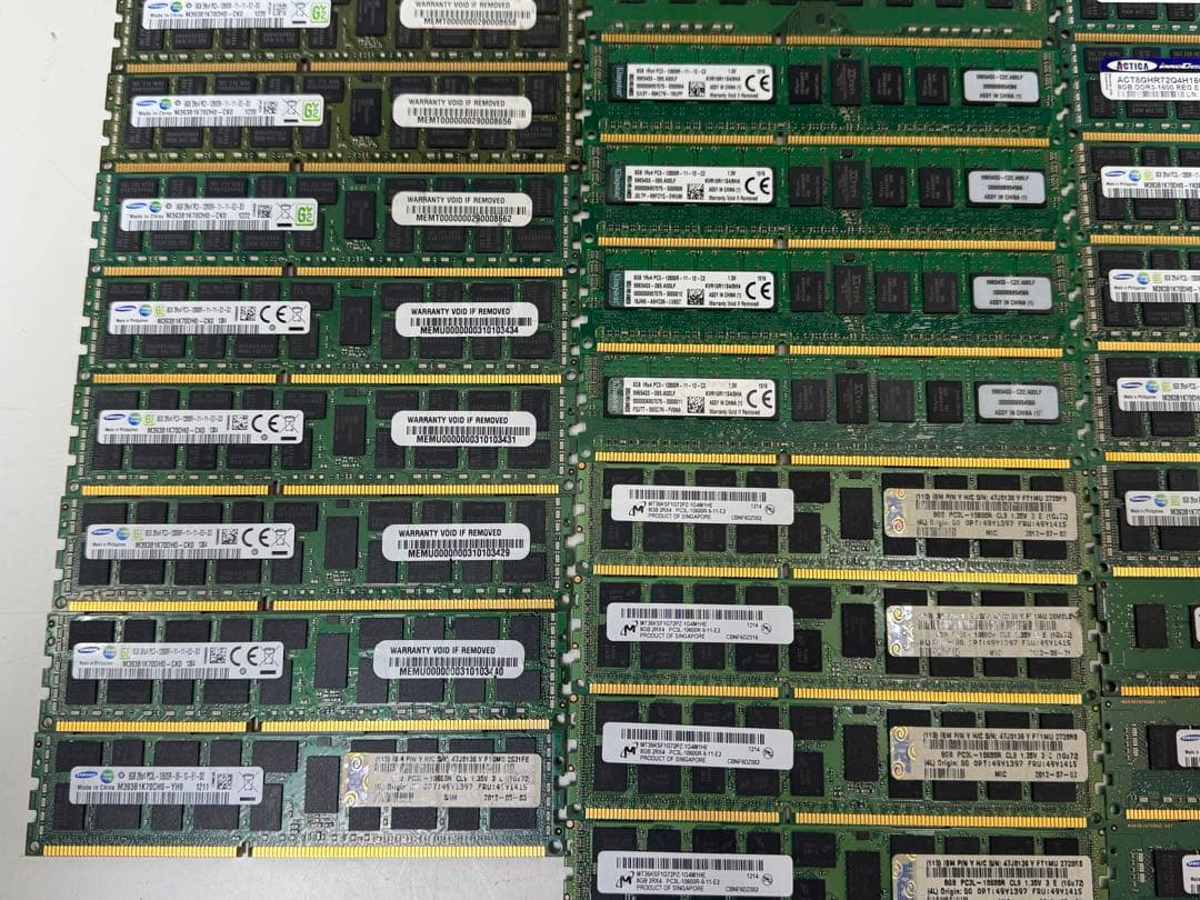 メモリー 8gb ,16gb PC3 ,PC3L まとめて 63枚