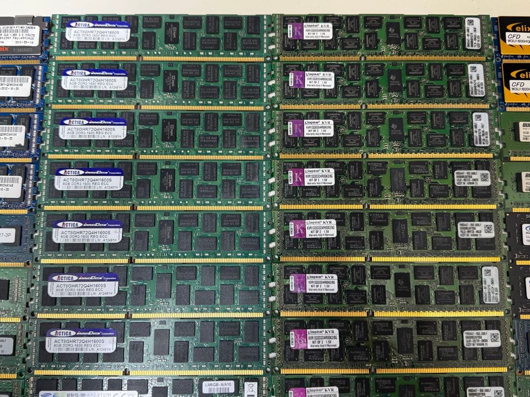 メモリー 8gb ,16gb PC3 ,PC3L まとめて 63枚