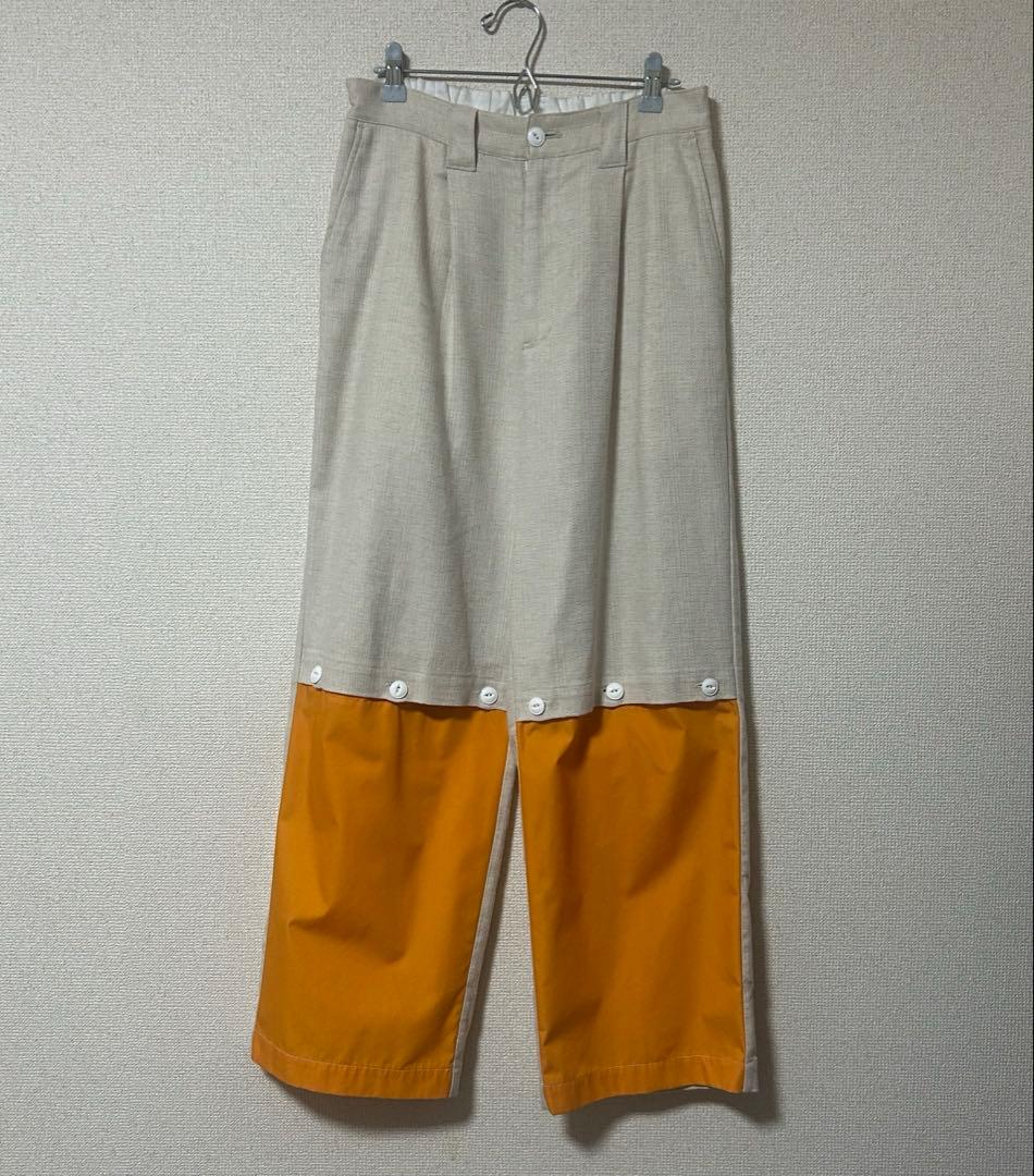 23AW WATARU TOMINAGA open knee リネンパンツ