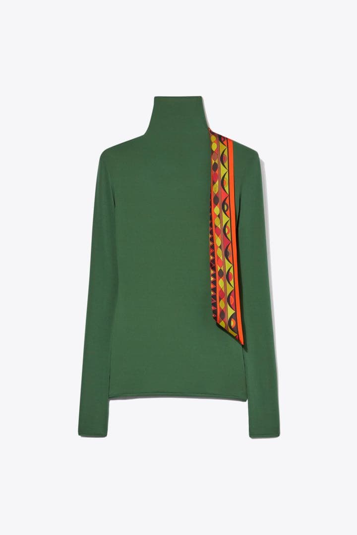 新品☆定価¥91,300 エミリオ プッチ スカーフ付 タートル カットソー M