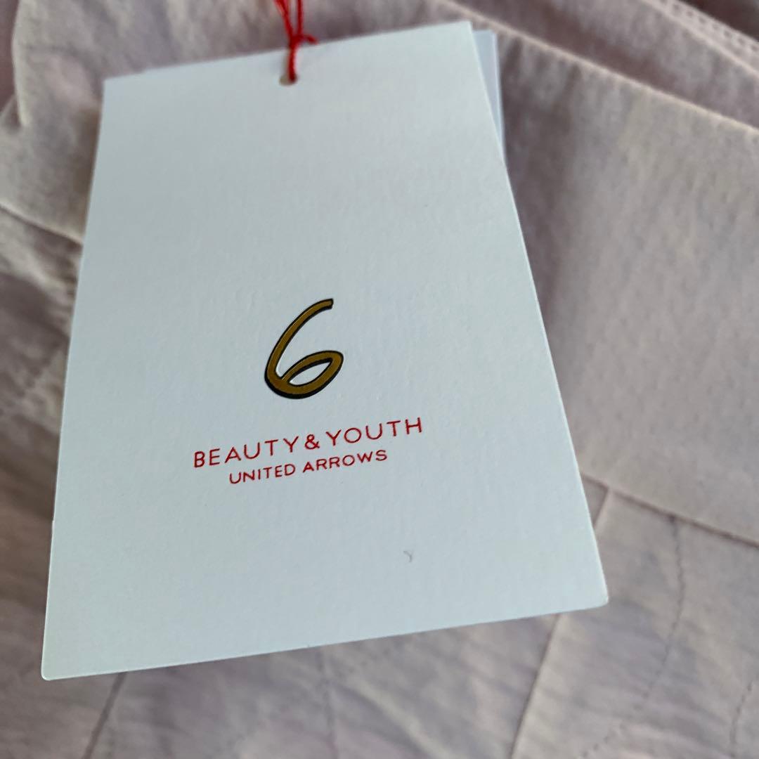 6 rokuロク　 キルティングジョガーパンツ　前ボタン　 38 新品　ピンク