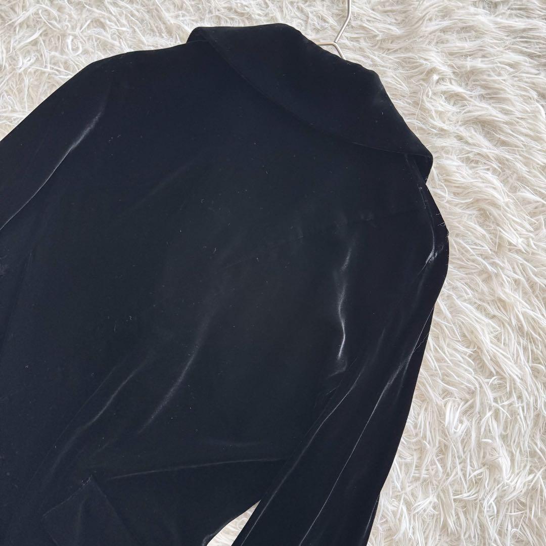 コムデギャルソン　AD2002　ジャケット　ねじれ期　変形デザイン　黒　ベロア