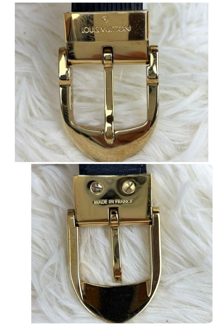 ルイヴィトン ベルト エピ ノワール ブラック ユニセックス ロゴ刻印