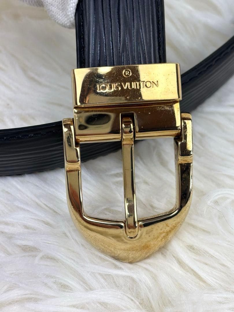 ルイヴィトン ベルト エピ ノワール ブラック ユニセックス ロゴ刻印