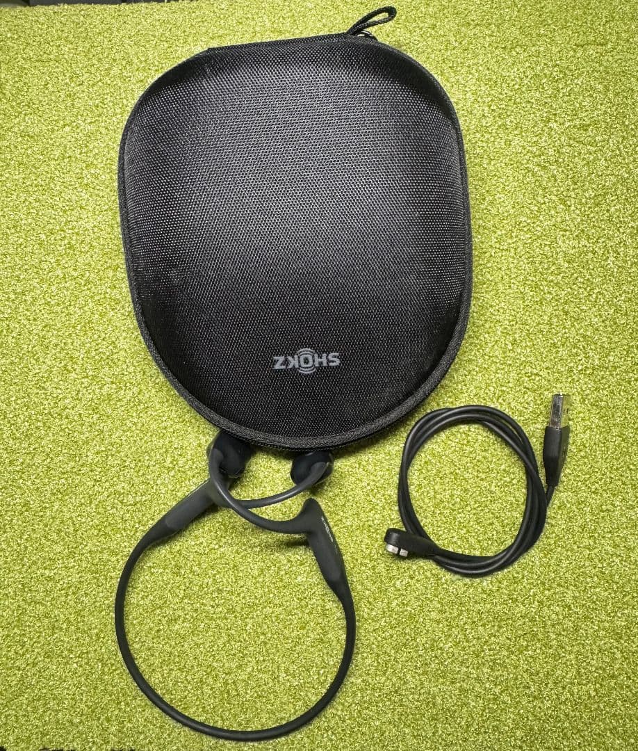 SHOKZ OPENRUNPRO 骨伝導イヤホン ブラック ケース付き