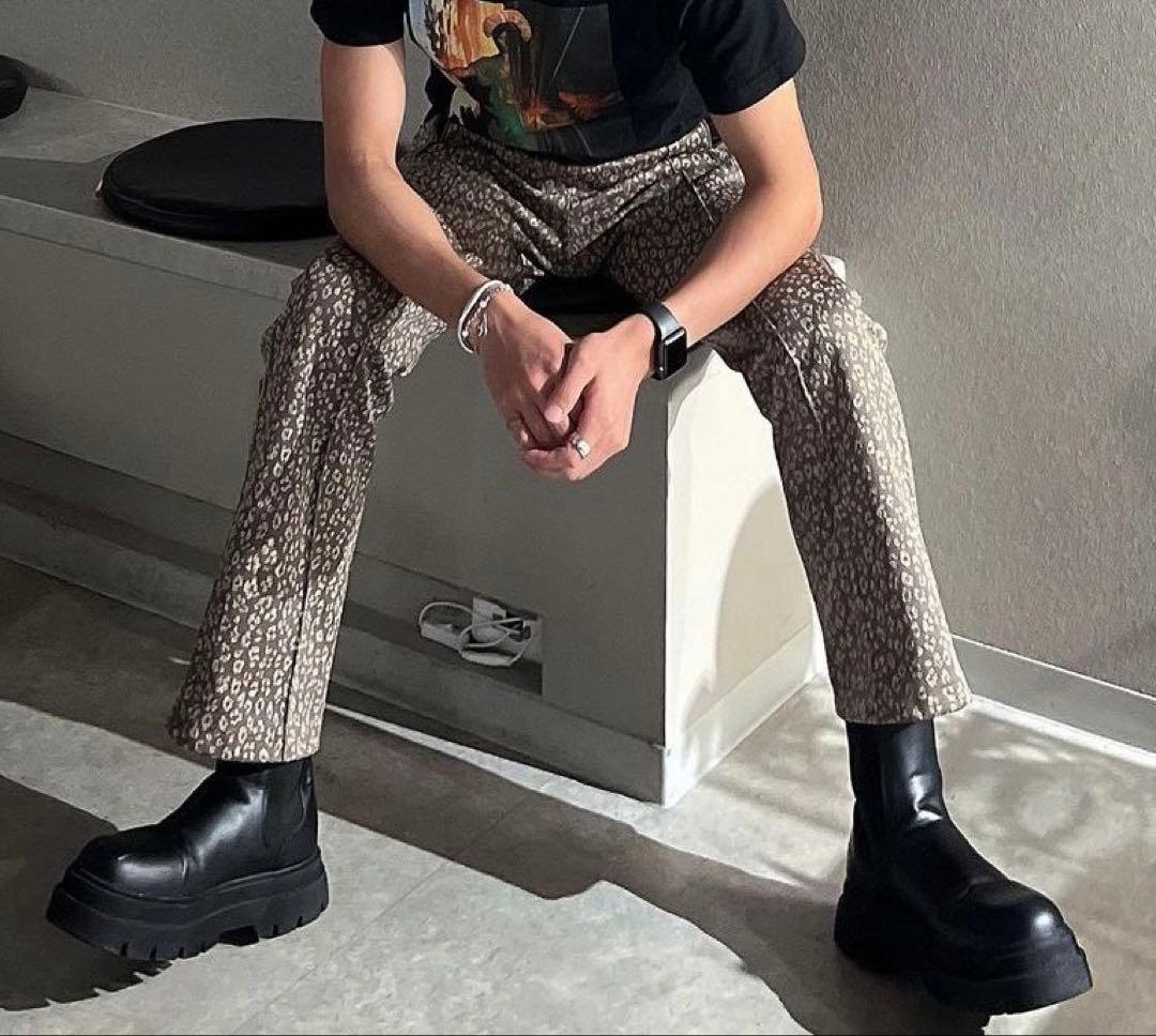 ニードルス　トラックパンツ　レオパード柄