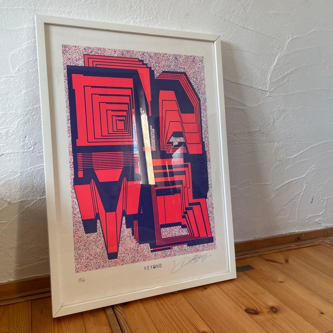 j.demisky veyond シルクスクリーン ポスター 額装