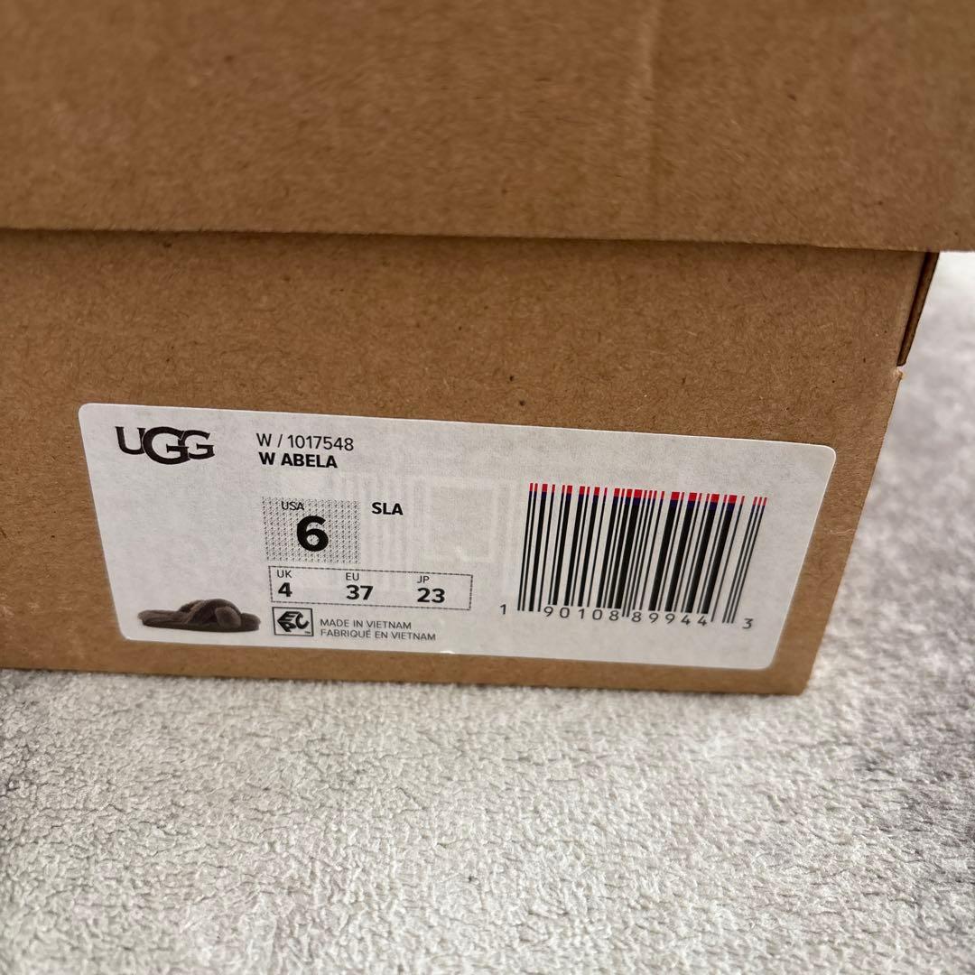 UGG スリッパ　サンダル　23センチ ABELA グレー