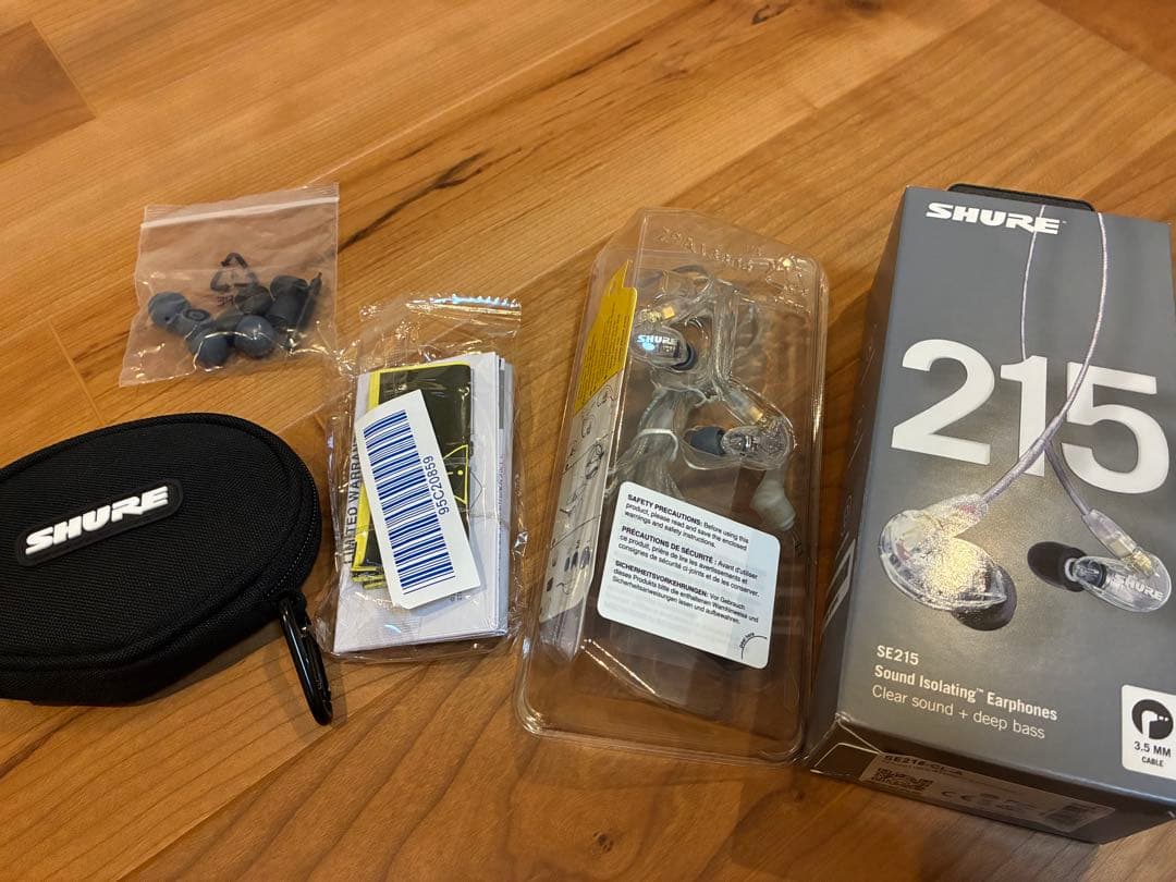 【送料込】SHURE SE215-CL-A 有線イヤホン