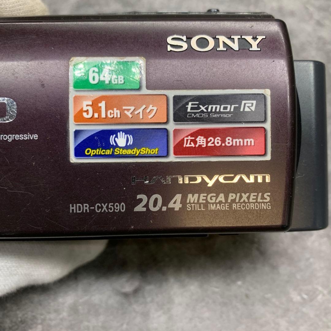 H038\" SONY Handycam HDR-CX590V ビデオカメラ