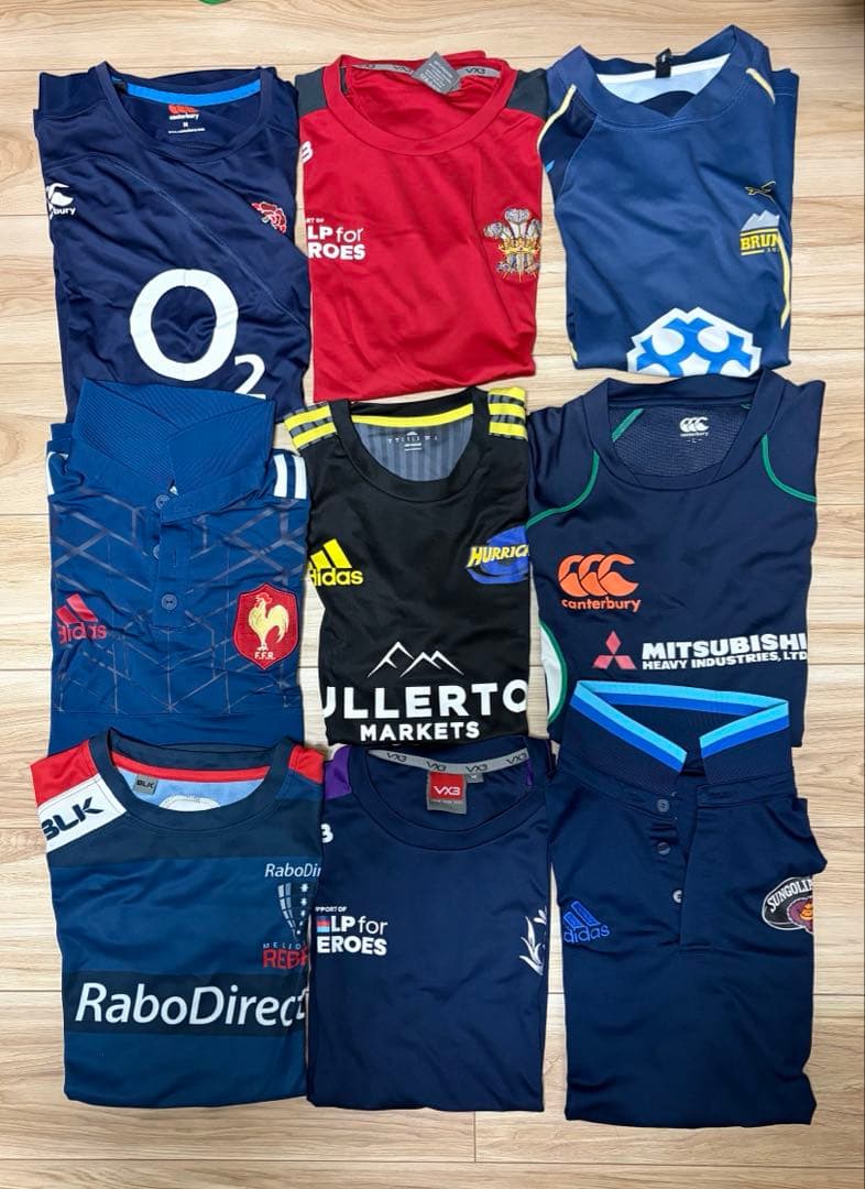 ラグビー チームシャツ　まとめ売り　M〜L