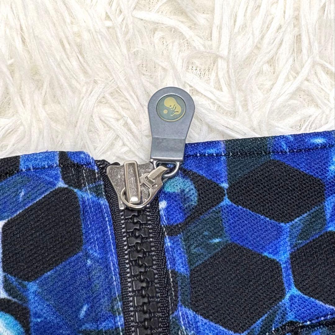 美品✨FOTUS フェトウス 細胞柄 フレアパンツ S サイバー系 y2k 総柄