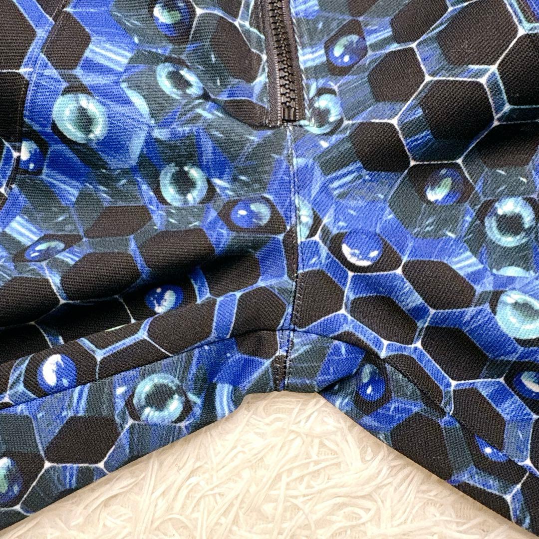 美品✨FOTUS フェトウス 細胞柄 フレアパンツ S サイバー系 y2k 総柄