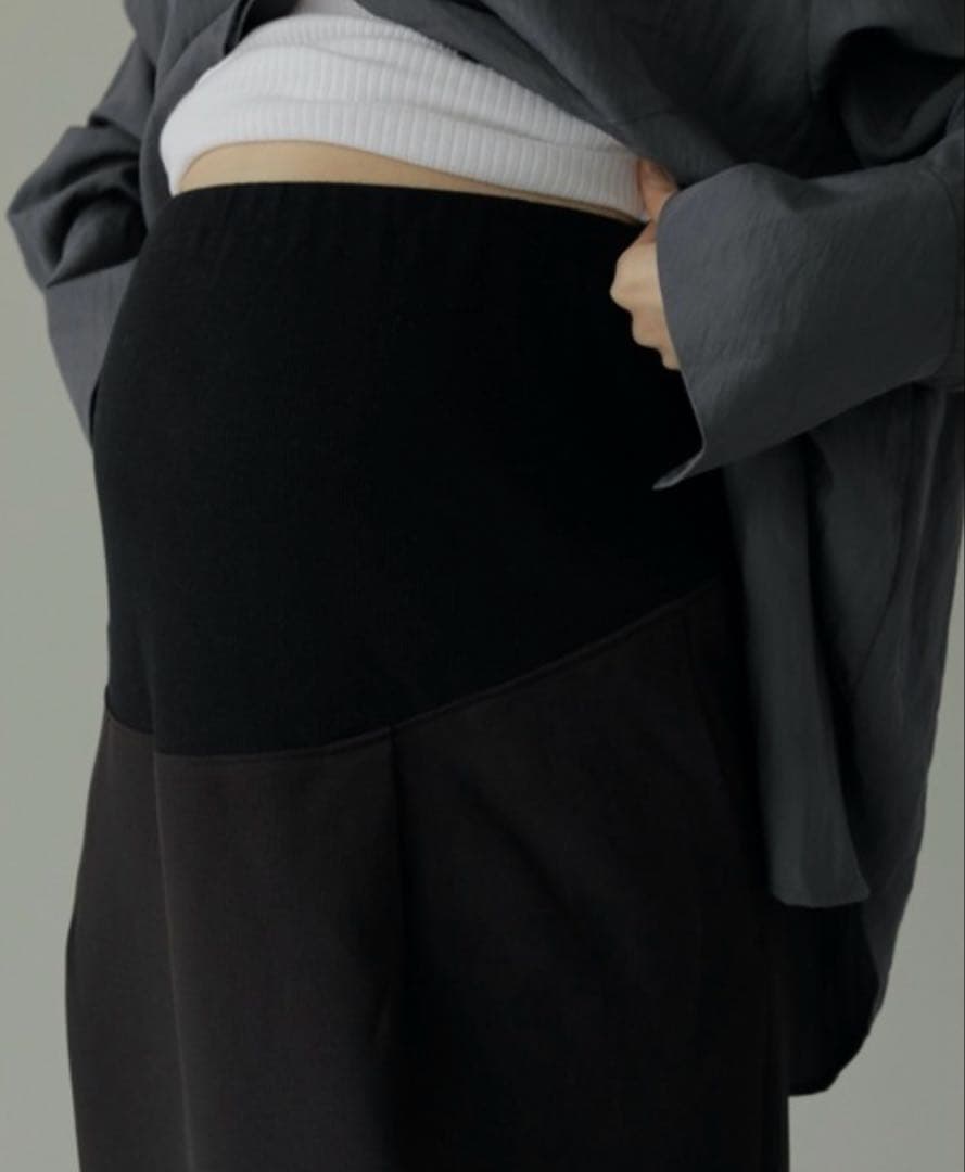 anuke スカート Tuck Maxi Skirt マタニティ　新品未使用