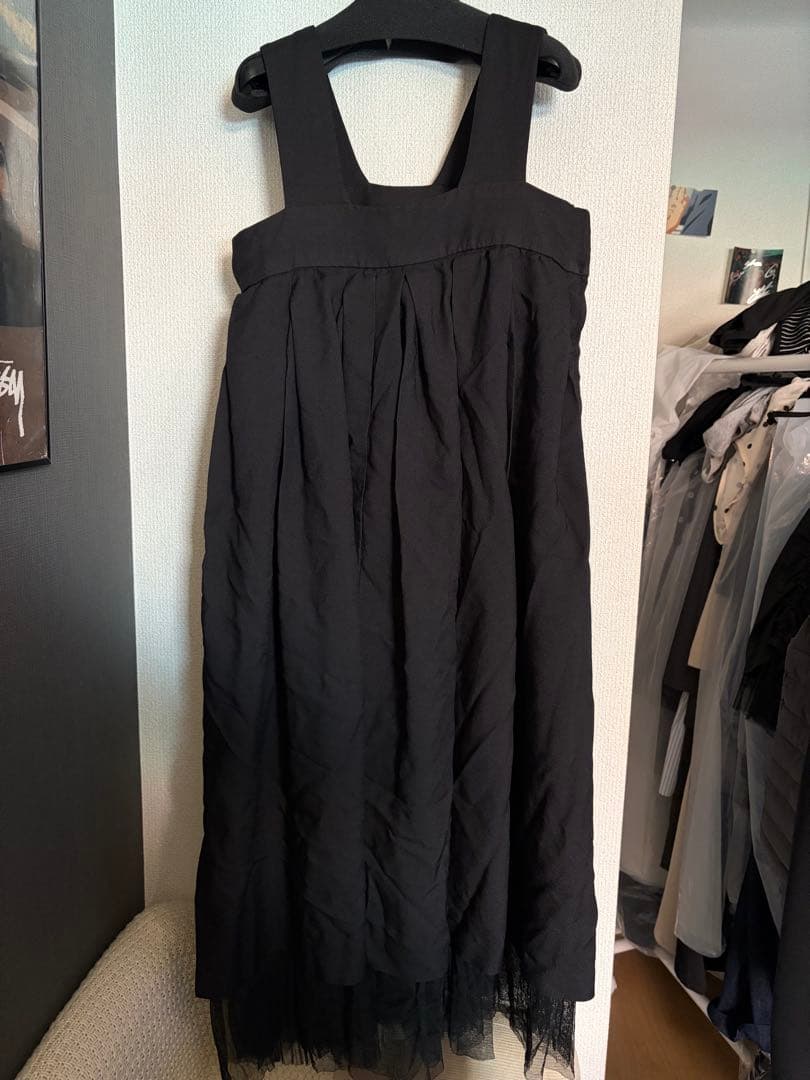 25FW コムデギャルソンコムデギャルソン ポリ縮 ジャンパースカート