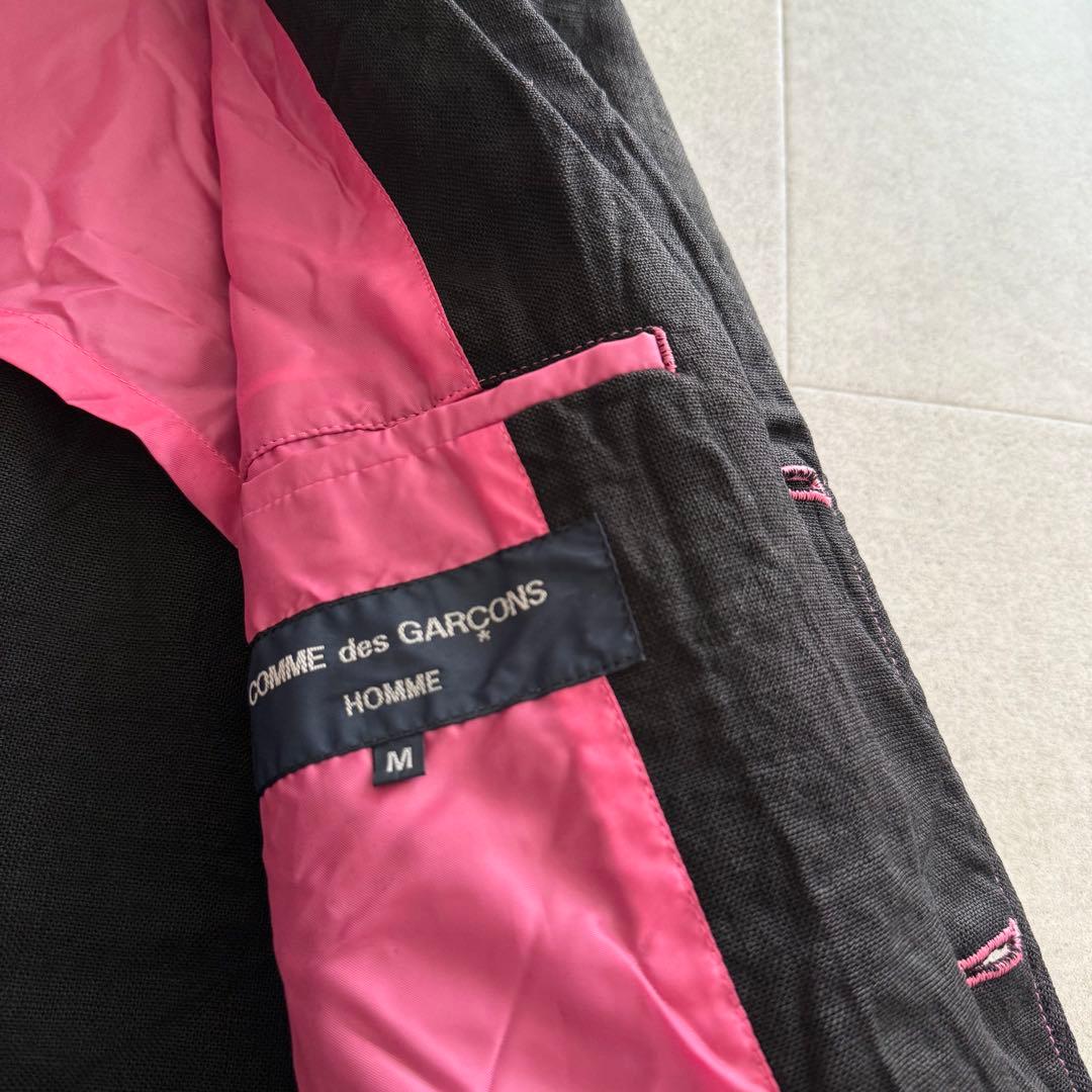 コムデギャルソンオム　テーラードジャケット　リネン100%　AD2005　黒