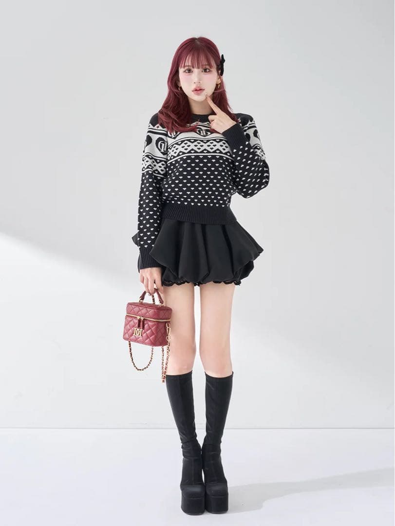 Darich ダーリッチ ボリュームバルーンミニスカート free サイズ