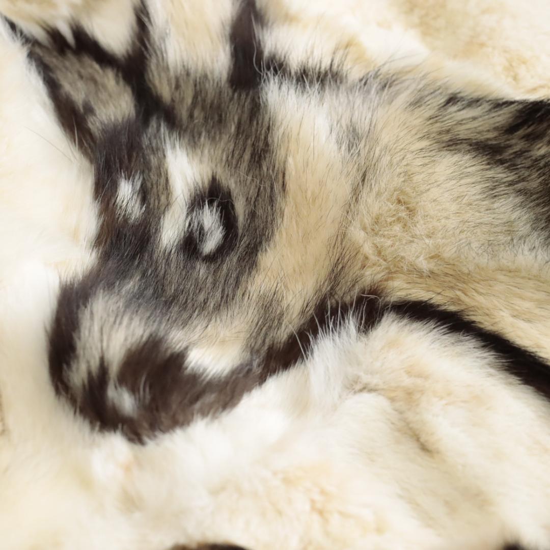 オーストラリア製　高級リアルファー　ムートンマット　ラグ　パッチワークカンガルー