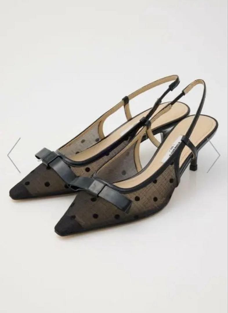 STACCATO ドットヌーディーバックスリングパンプス