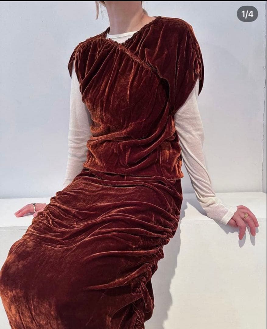 Baserange ベロアトップス　s