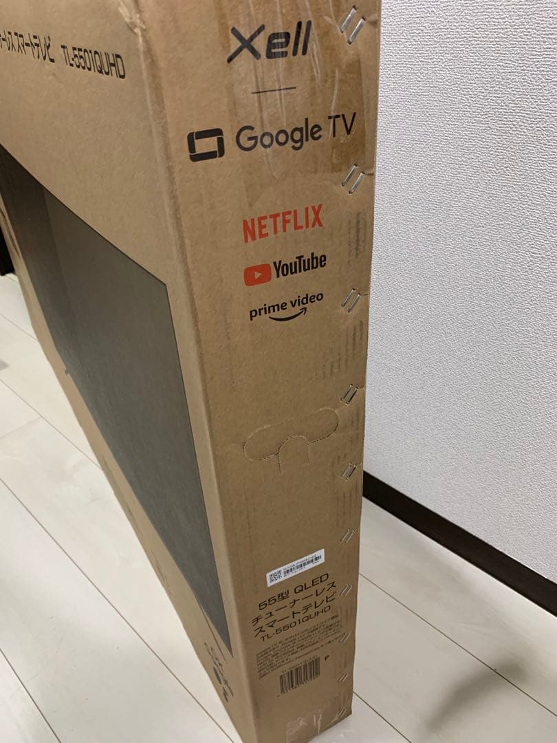 55型　チューナーレステレビ TL-5501QUHD 4K QLED液晶