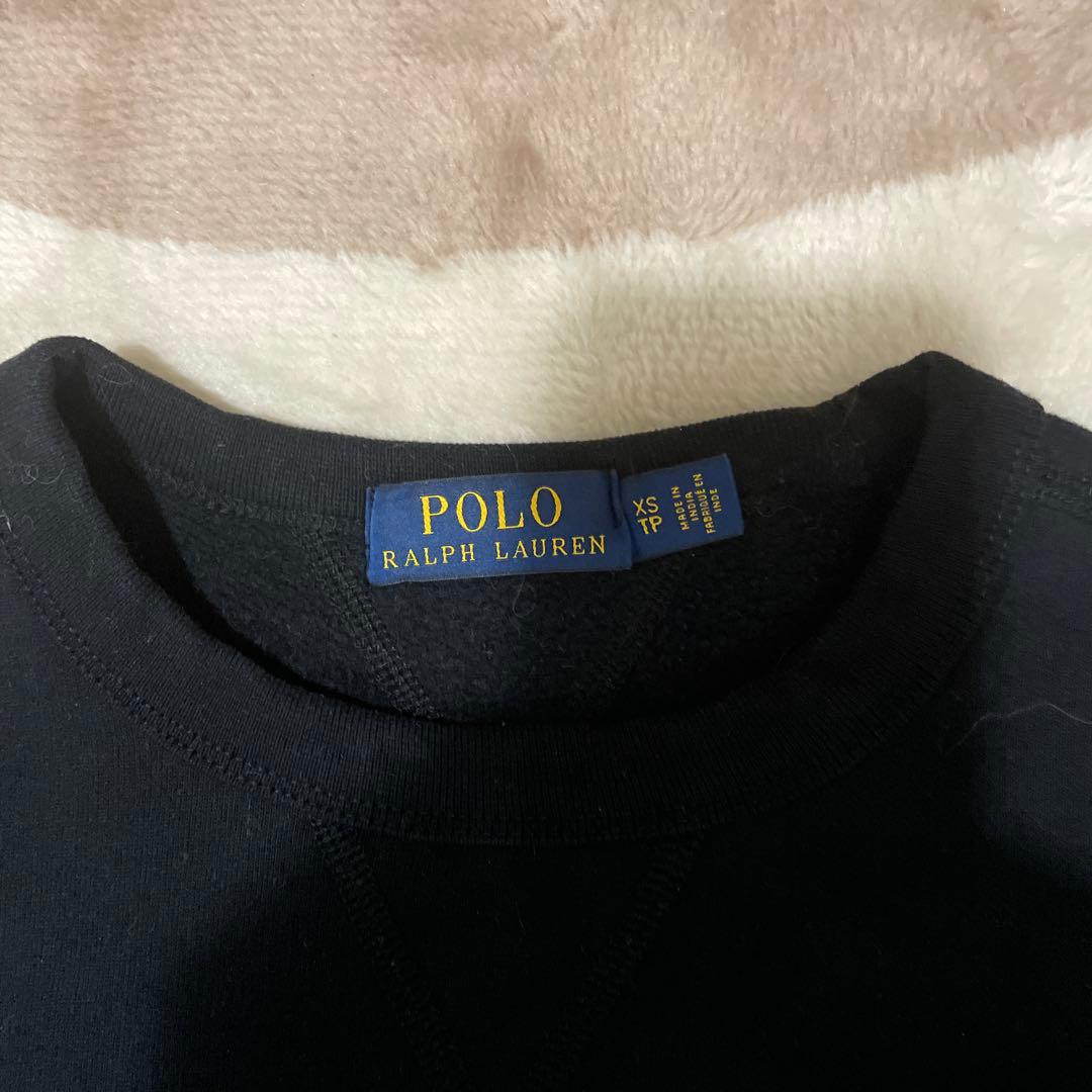 （美品）ポロ ラルフローレン ベア スウェット トレーナー XSサイズ ネイビー