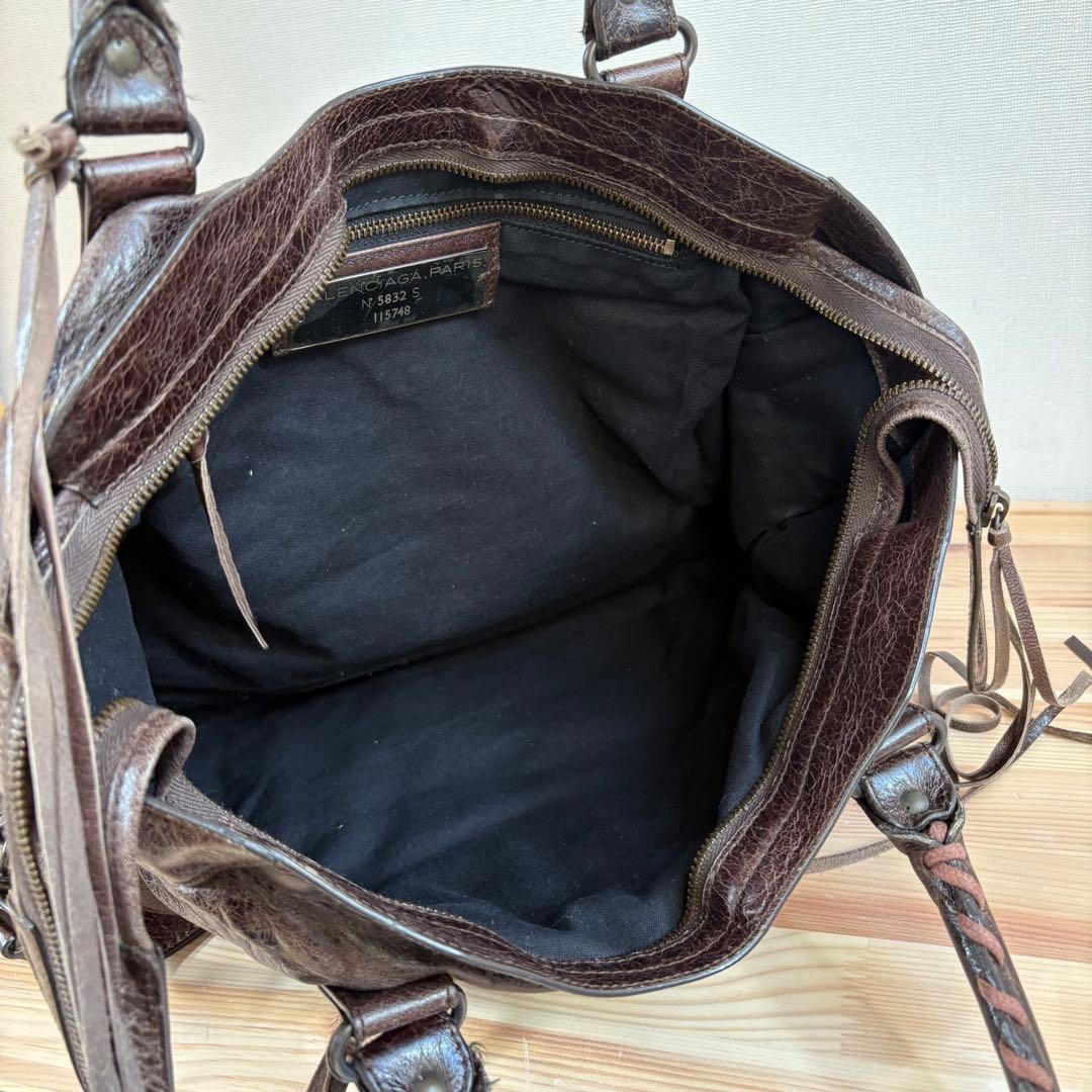 BALENCIAGA The City 115748 2way Bag ブラウン