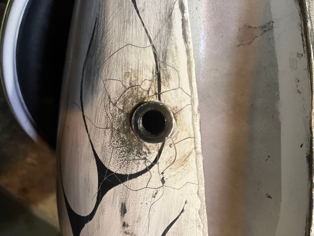 新品ピーナッツタンク エイジング塗装 ハーレー