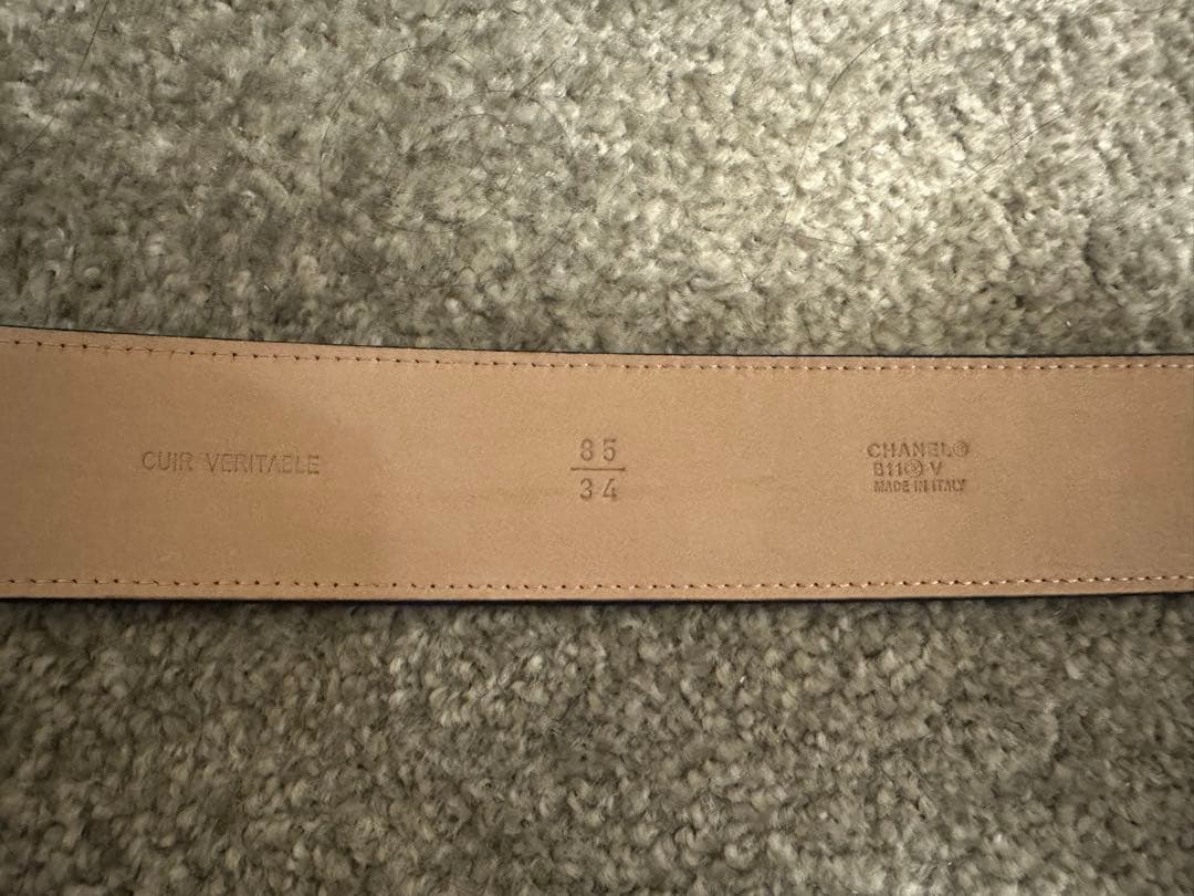 【ほぼ未使用】シャネル ココマーク ベルト カメリア NO.5香水瓶 85/34