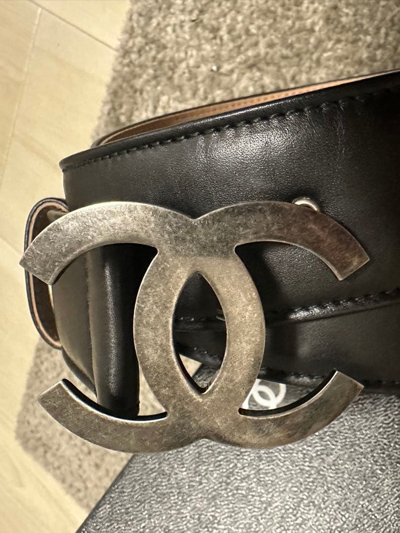 【ほぼ未使用】シャネル ココマーク ベルト カメリア NO.5香水瓶 85/34