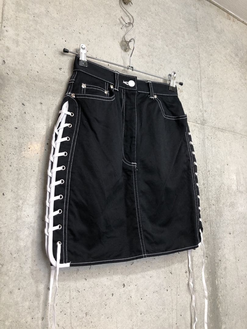 Junior Gaultier ゴルチエ　ミニ　スカート　サイドレース　y2k