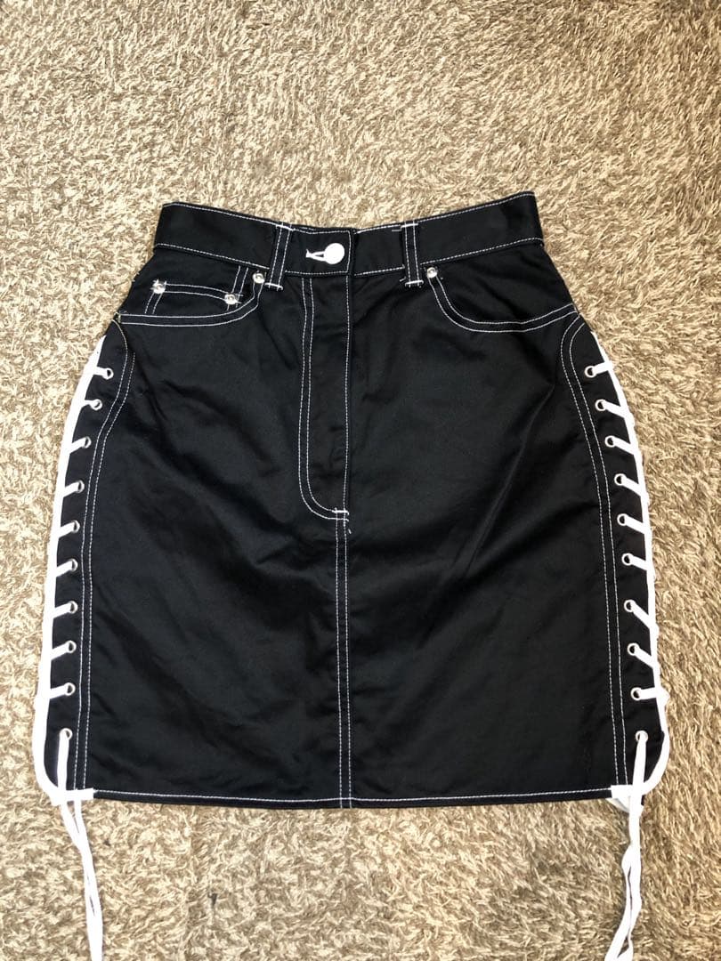 Junior Gaultier ゴルチエ　ミニ　スカート　サイドレース　y2k