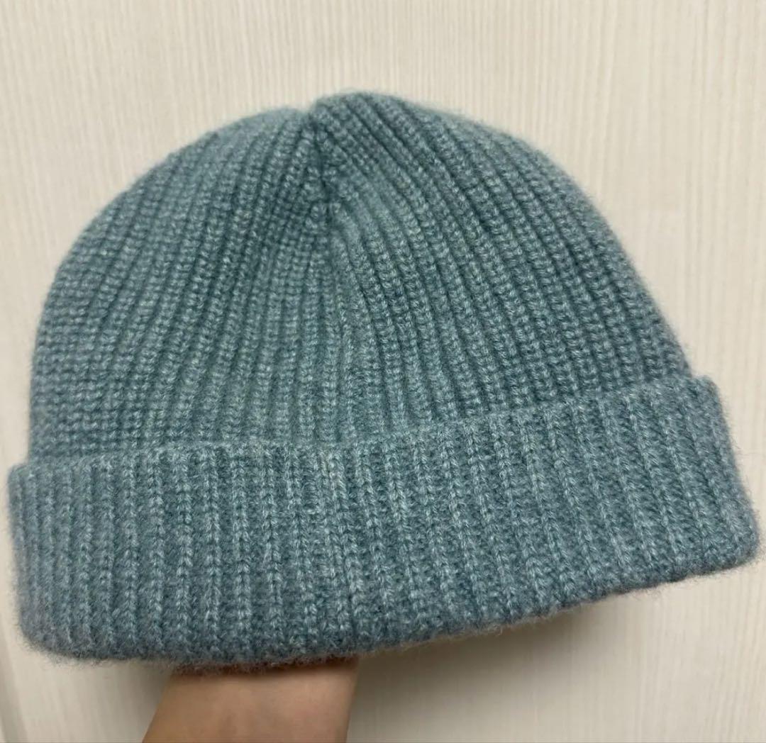 セリーヌ　ニット帽ウール　CELINE エンブロイダリー　ビーニー