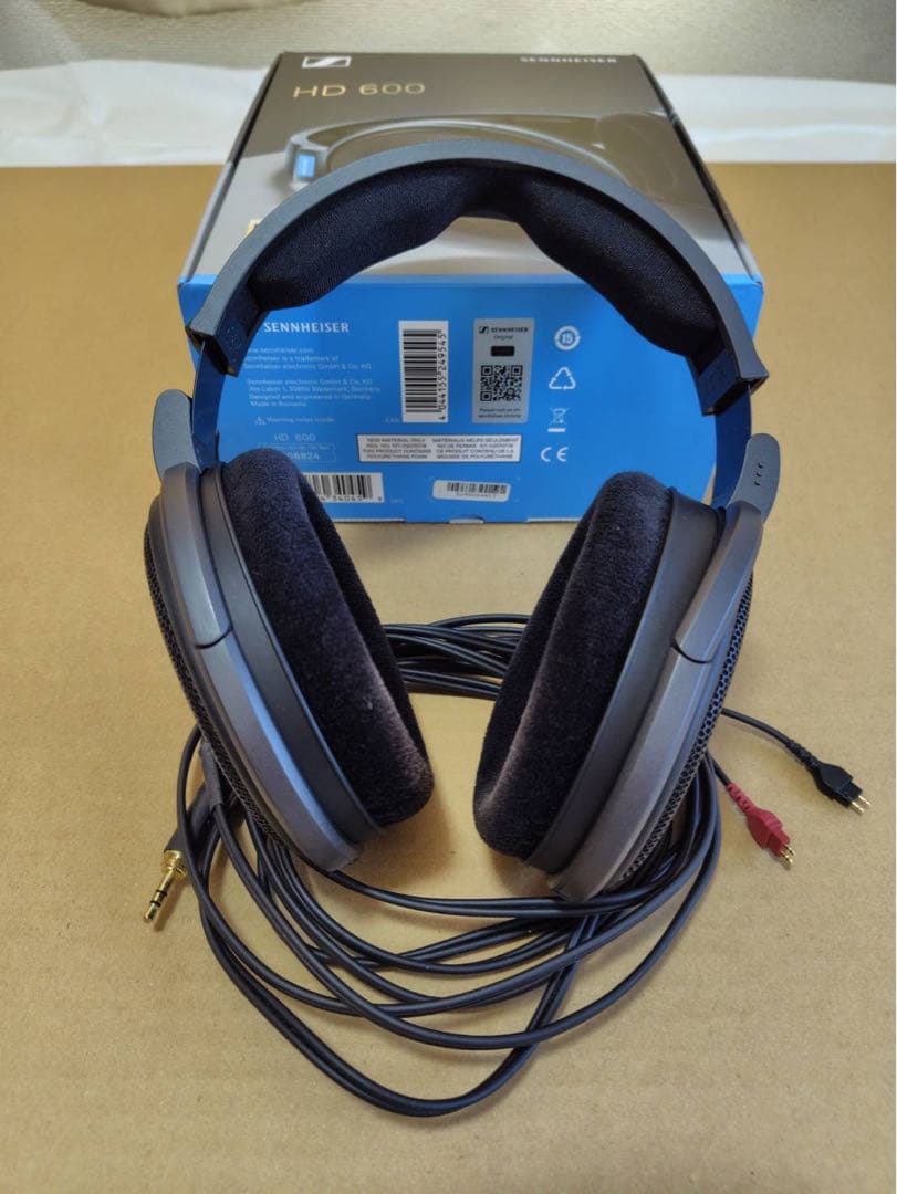 SENNHEISER HD600 ヘッドホン 純正イヤーパッド付属
