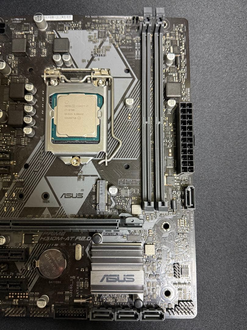 マザーボード Core i7 8700 ASUS PRIME H310M-AT R2.0