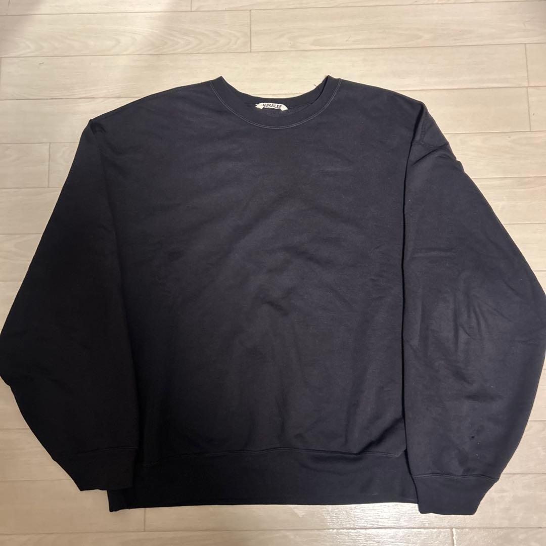 AURALEE ブラック スウェット トレーナー サイズ5