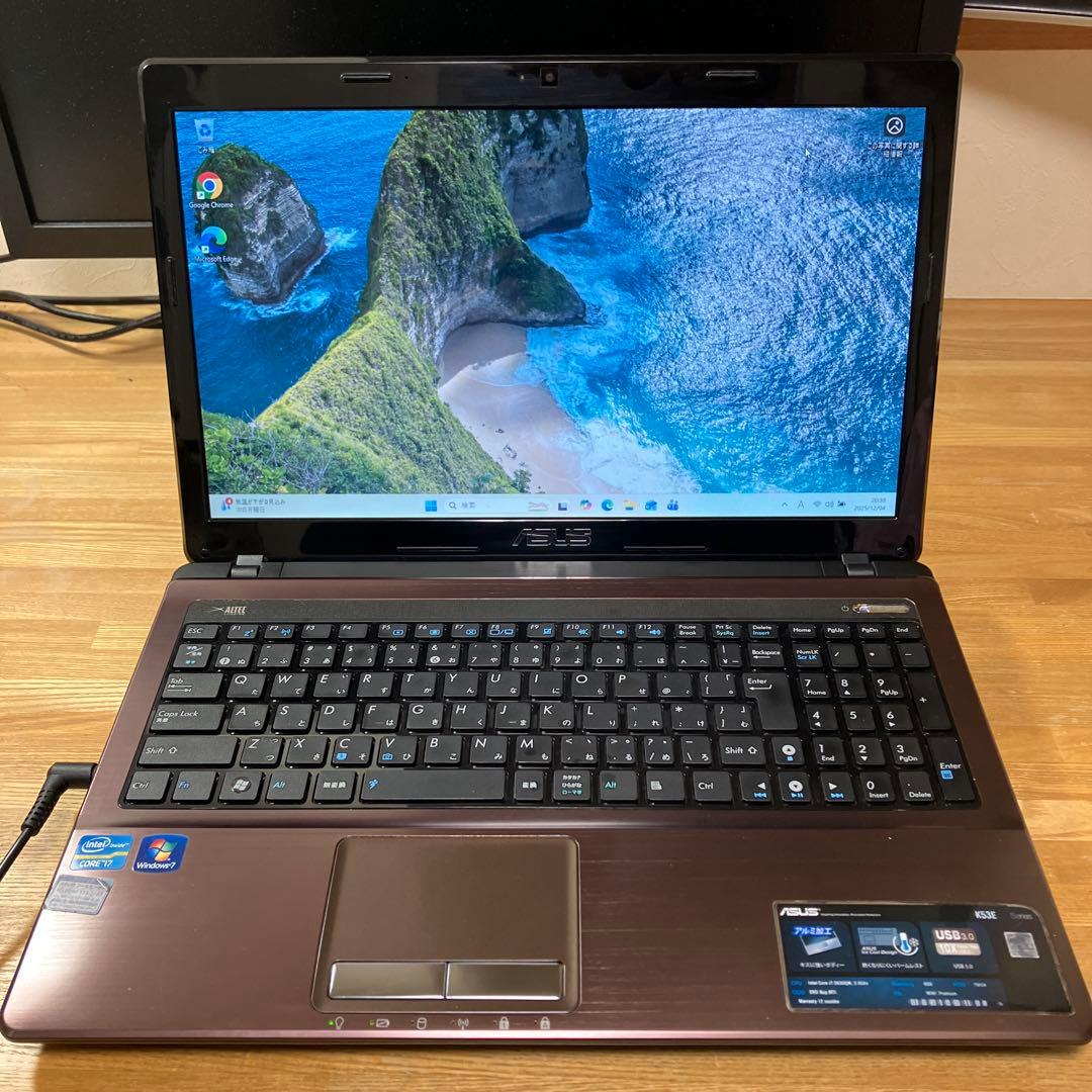 ASUS ノートPC K53E Core i7 2630QM搭載