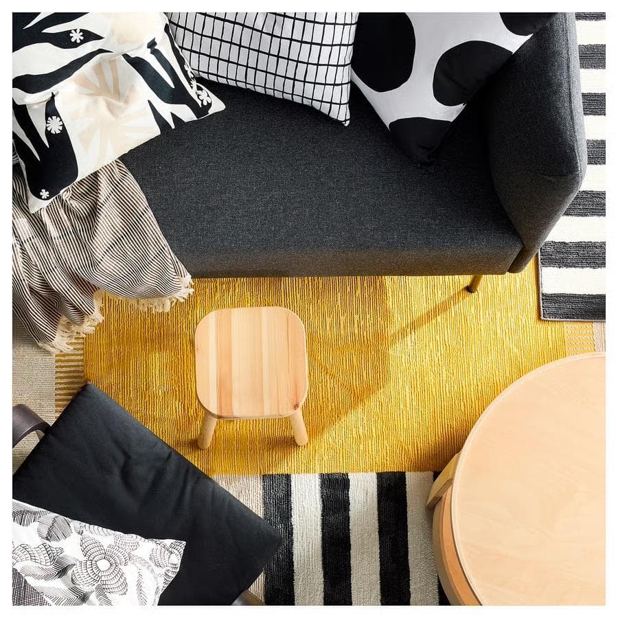 IKEA エルスィステム ラグ パイル短 133x195 cm