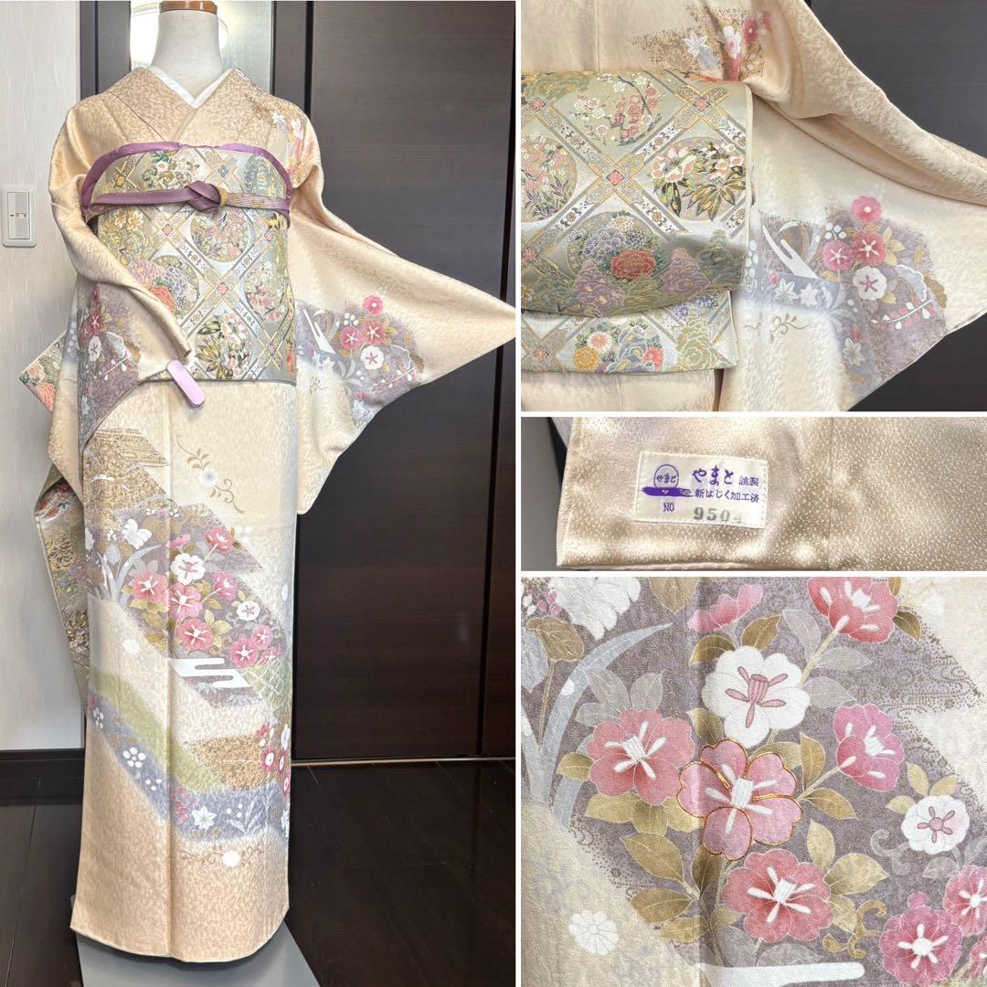 金駒刺繍　訪問着　フルセット　トールサイズ　入学式　卒業式　お宮参り