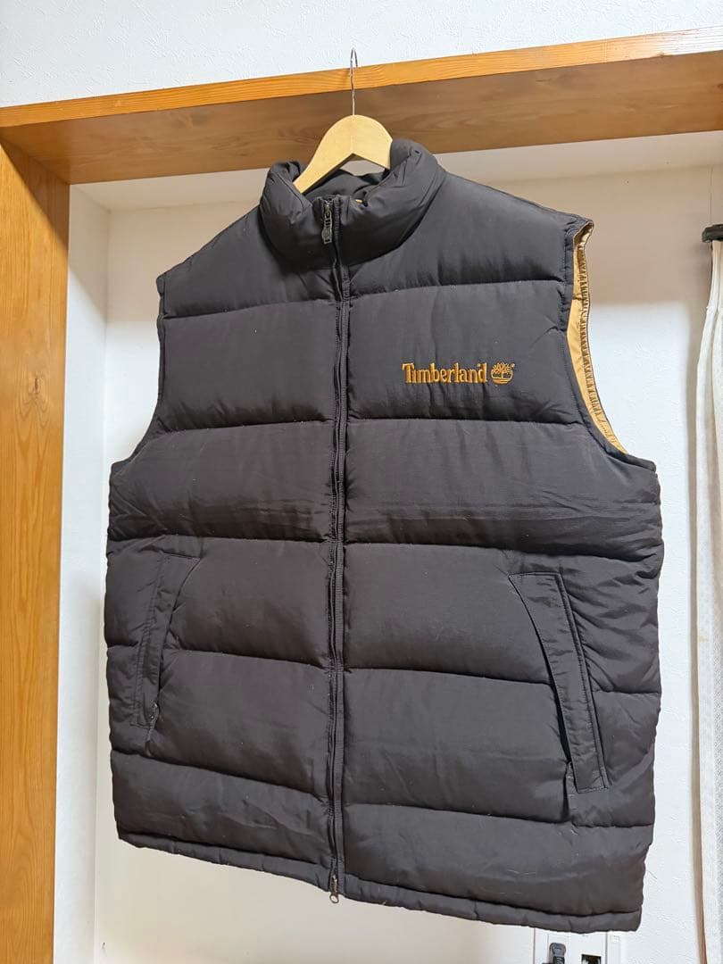 90s timberland ダウンベスト　刺繍