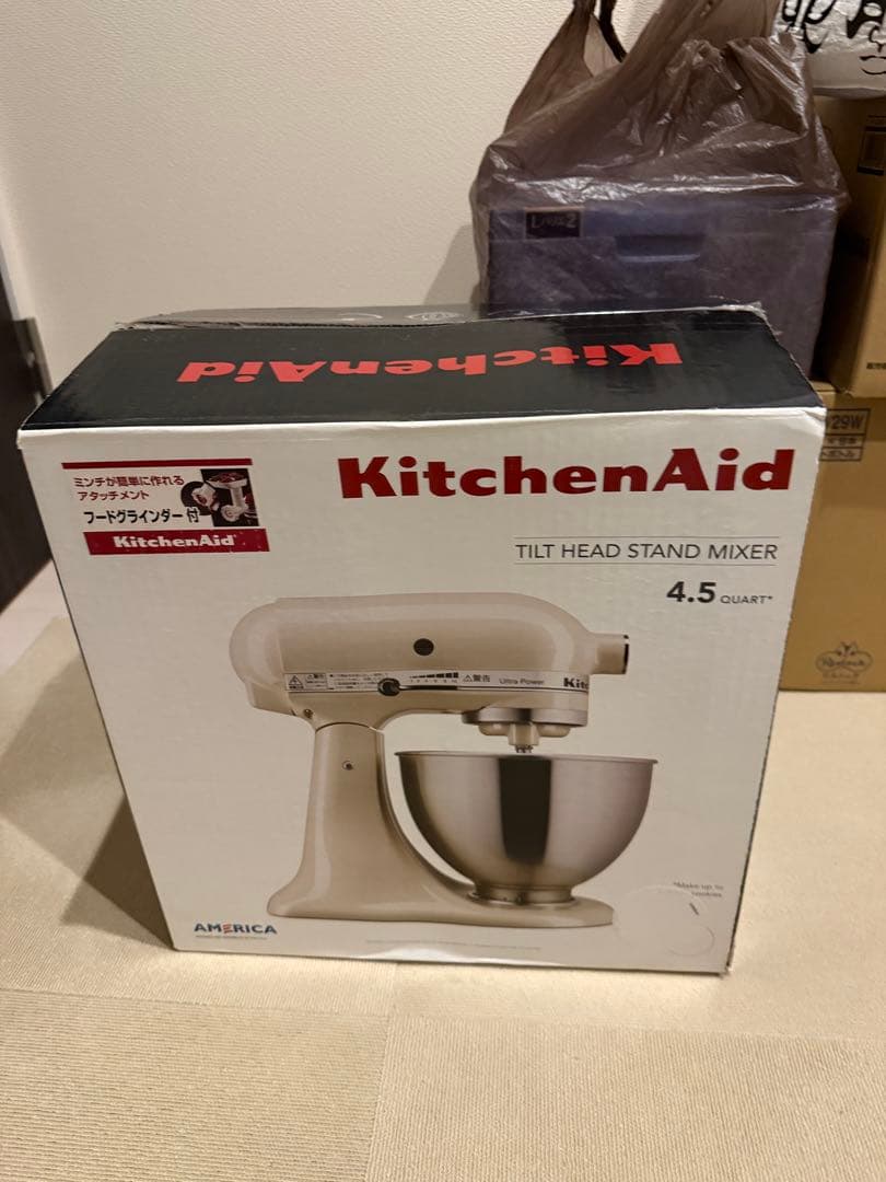 KitchenAid ティルトヘッドスタンドミキサー 4.5クォート