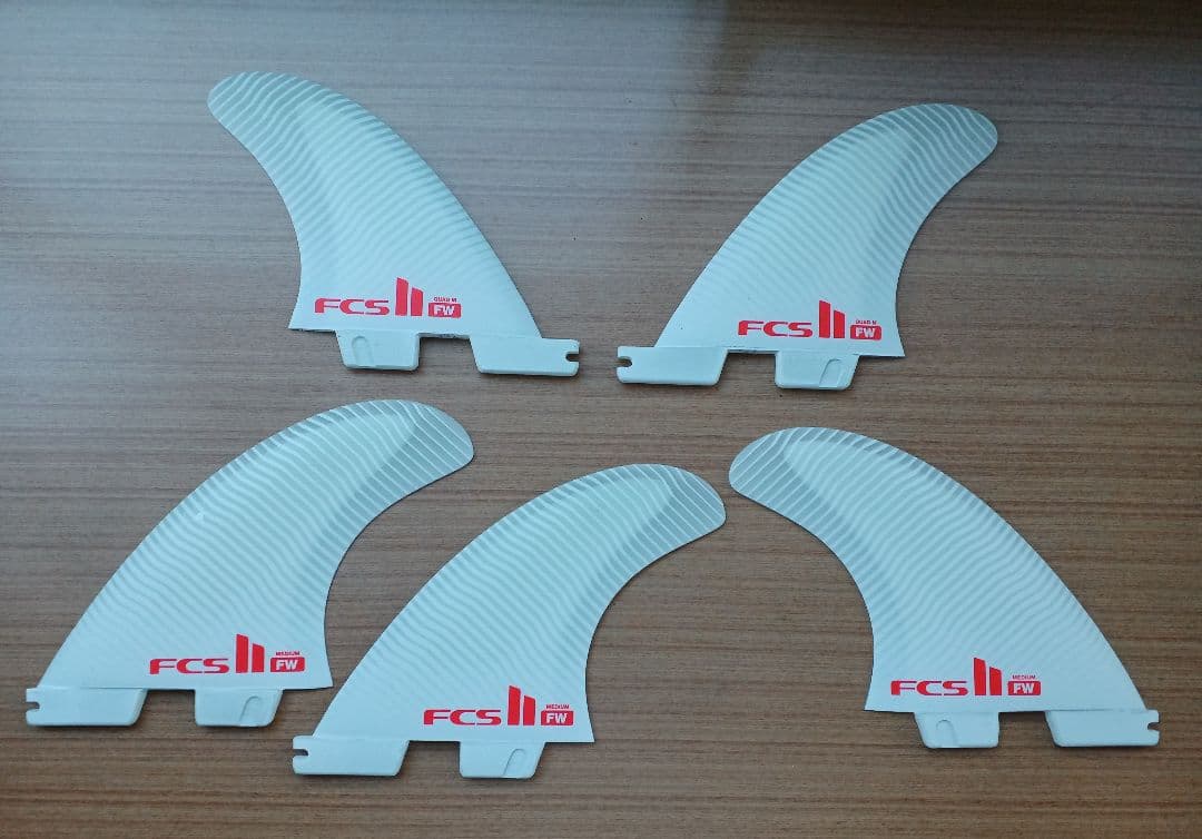 FCS II　FW　ファイヤーワイヤー　5枚セット　トライ+クアッドフィン　M