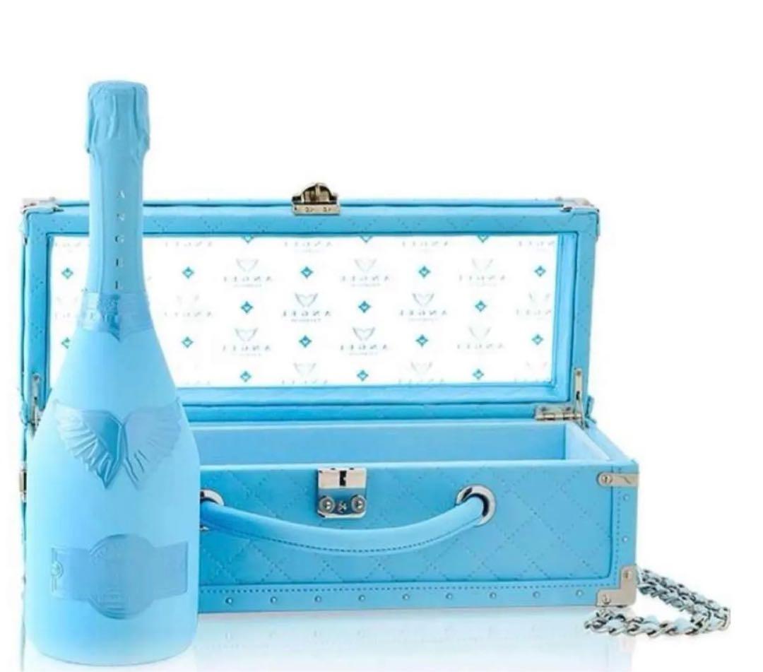 ANGEL エンジェル ドゥミセック ブルー レザー タイプ シャンパン