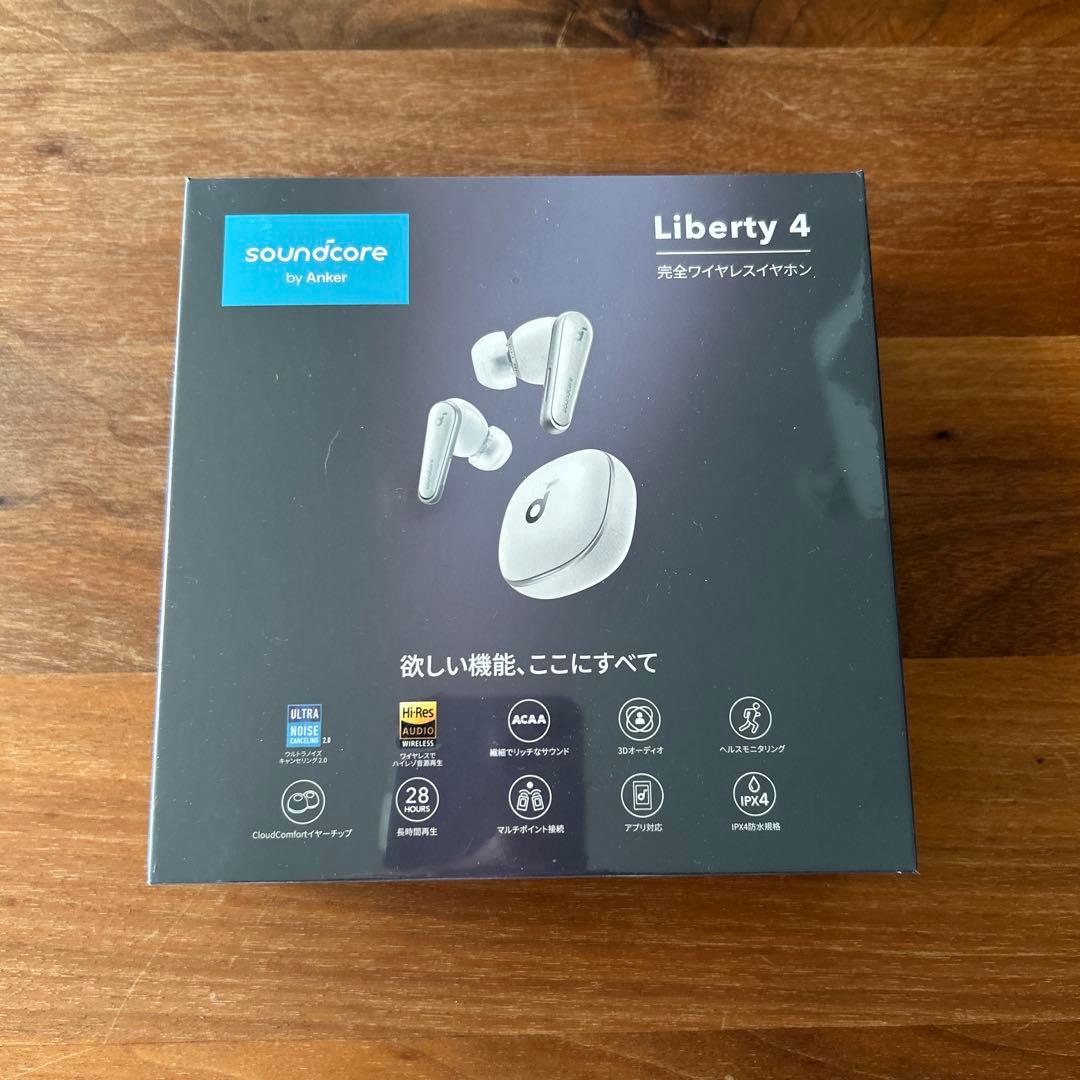 Anker Soundcore Liberty4/ワイヤレスイヤホン/ホワイト