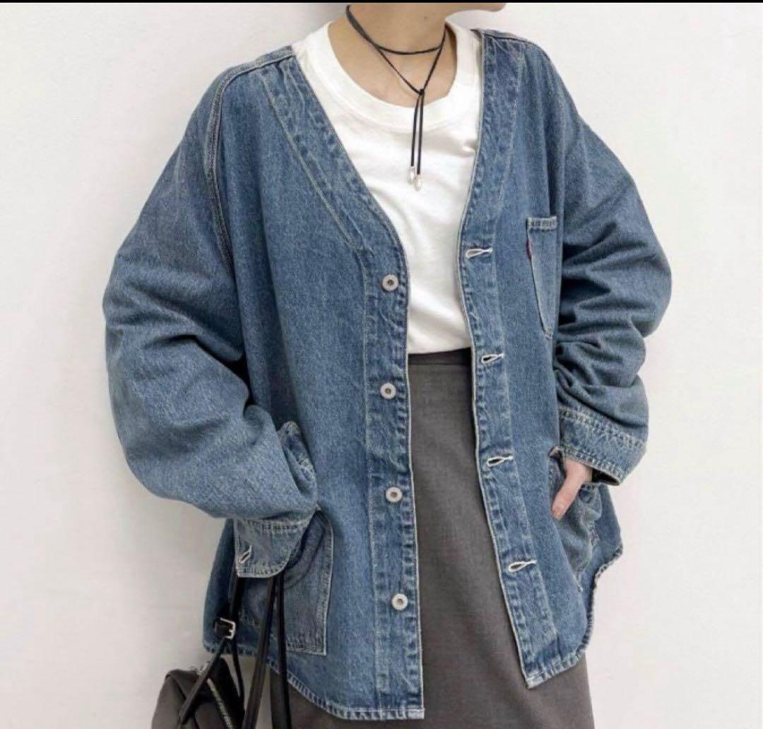 別注LEVI’Sリーバイス　デニムジャケットエンジニアカーディガン