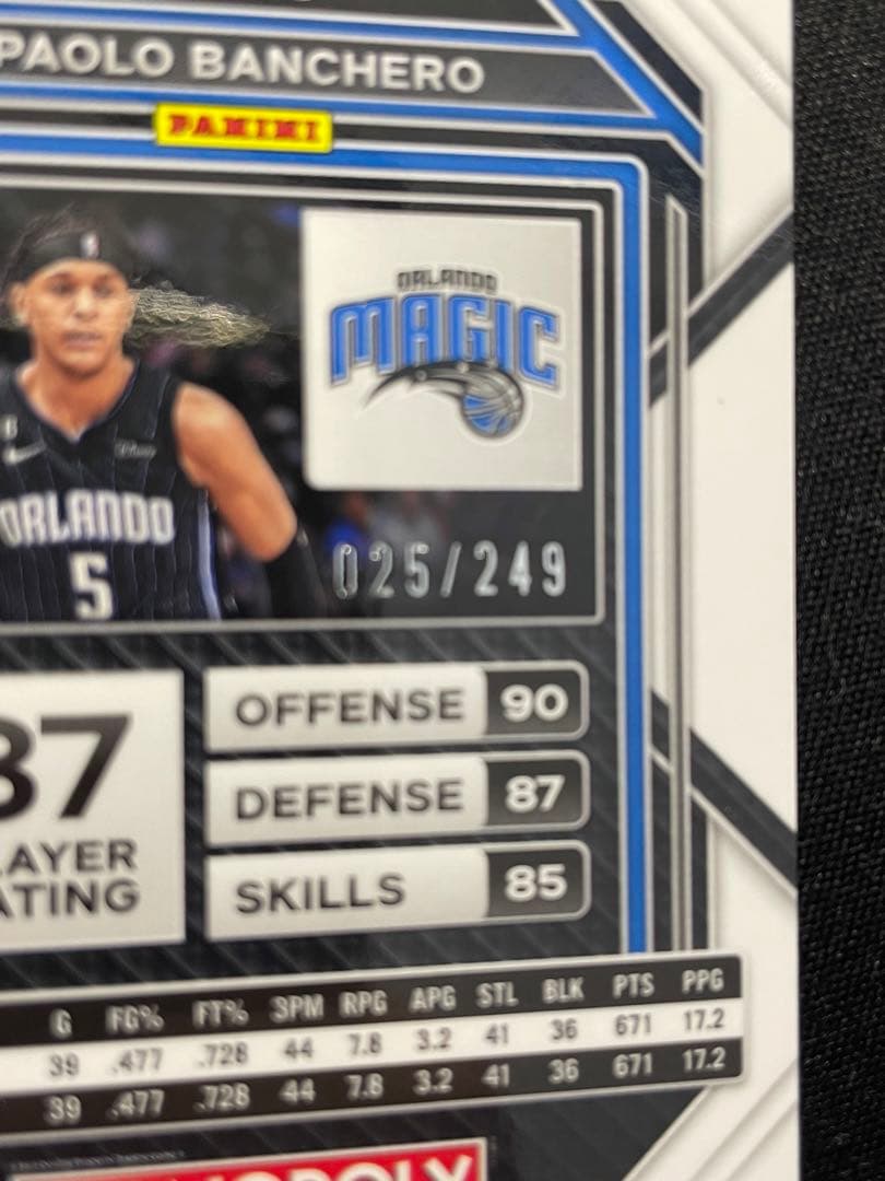 249枚限定 Paolo Banchero Prizm Monopoly RC