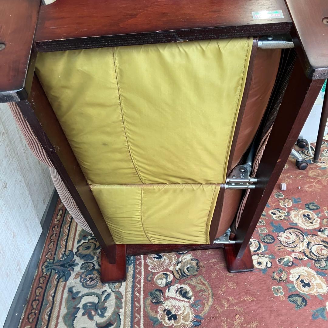 北欧レトロ グリーンジョイ 二人掛けリクライニングソファー ラウンジチェア